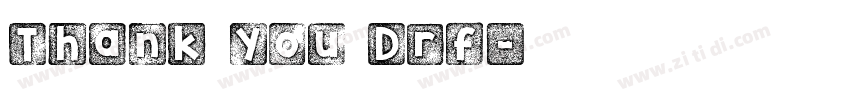 Thank you Drf字体转换